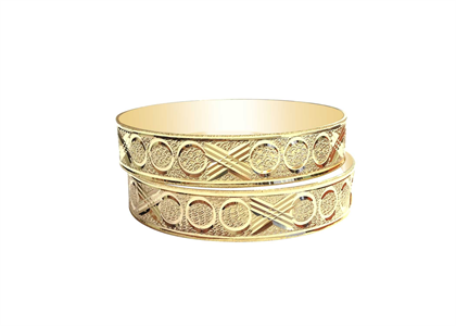 Gold Plated | Diamond Cut Bangles